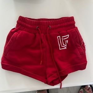 LF Comfy red shorts